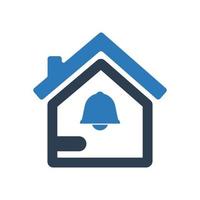 Home security alert icon, Alarm symbol for your web site , logo, app, UI design vector