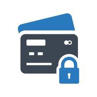 Secure payment icon on white background vector