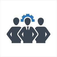 Business Expert, specialist, setting, support team icon vector