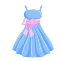 Ball gown. Women clothing. vector