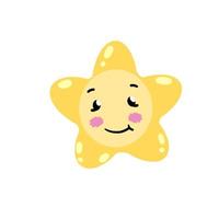 Cute star. Element of night and nature vector