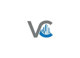 vc initial modern unique logo design vector icon template