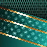 Vector color abstract geometric banner with gold shapes.