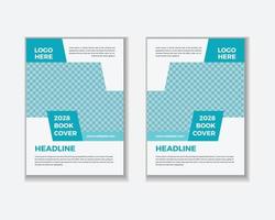 Cyan Corporate Book Cover Design Template vector