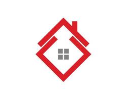logotipo inmobiliario moderno vector