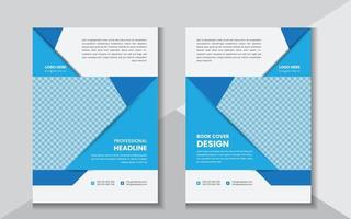 Creative Blue Corporate Book Cover Template vector