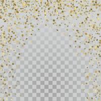 Gold 3d stars on transparent background vector