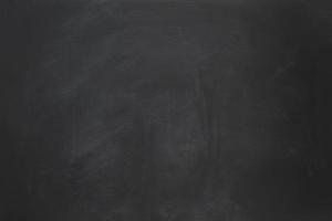 black chalkboard background with chalk smudge texture photo
