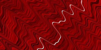 Dark Red vector template with curved lines.