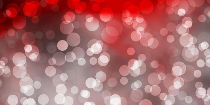 Fondo de vector rojo claro con burbujas.