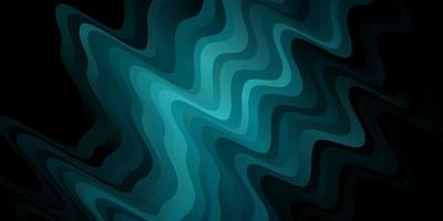 Dark BLUE vector background with bent lines.