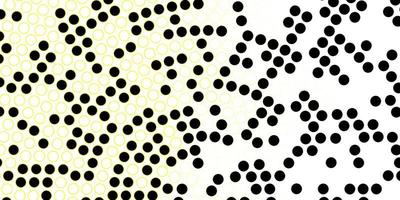 Dark Yellow vector pattern with circles.