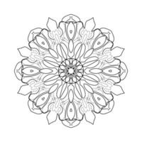 Circular pattern mandala art decoration elements vector