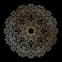 patrón circular mandala elementos de decoración de arte vector