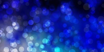 Light Pink, Blue vector background with bubbles.