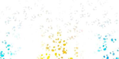 Light blue, yellow vector template with abstract forms.