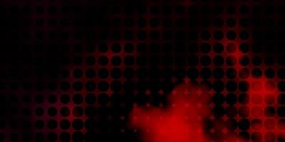 Dark Red vector background with spots.