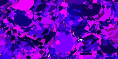 Light Purple vector pattern with polygonal shapes.