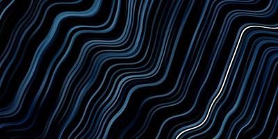 Dark BLUE vector backdrop with curves.