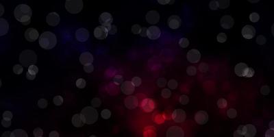 Dark Pink, Red vector background with spots.