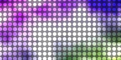 Light Pink, Green vector background with circles.