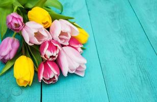 flores de tulipanes de primavera