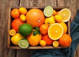 Fresh citrus fruits photo