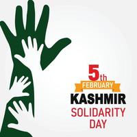 Kashmir day 5th February with help symbol