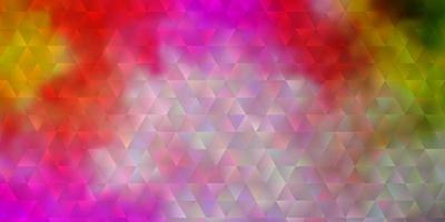 Light Pink, Green vector texture with triangular style.