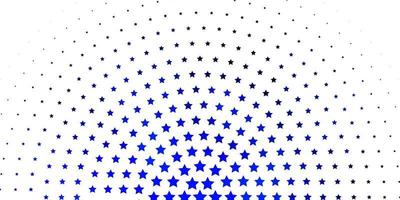 Light BLUE vector pattern with abstract stars.