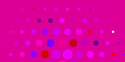 Light Pink, Red vector texture with disks.