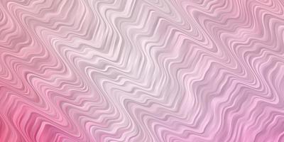 Light Pink, Yellow vector pattern with curves.