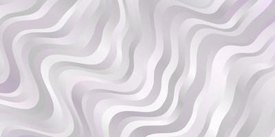 Light Purple vector pattern with curved lines.