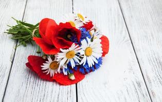 Bouquet of summer wildflowers photo