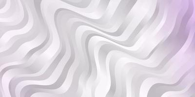 Light Purple vector pattern with curved lines.