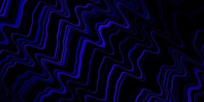 Dark Purple vector background with curves.