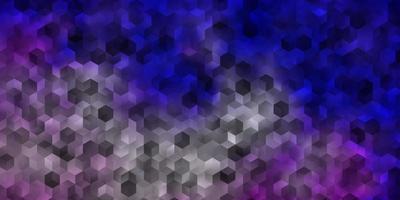 Light Purple vector texture with colorful hexagons.