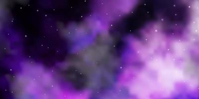 Light Purple vector texture with beautiful stars.