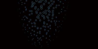 Dark BLUE vector texture with disks.