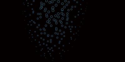 Dark BLUE vector texture with disks.