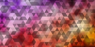 Light Purple, Pink vector template with crystals, triangles.