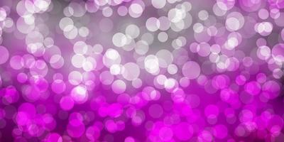 Light Purple, Pink vector backdrop with dots.