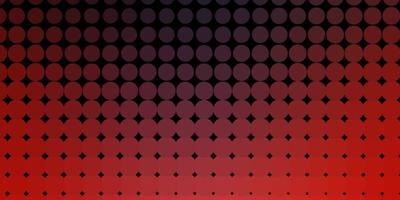 Dark Red vector pattern with spheres.