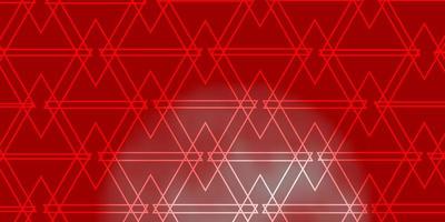 Light Red vector layout with lines, triangles.