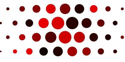 Light Red vector pattern with spheres.