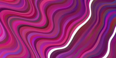 Dark Purple, Pink vector template with curved lines.