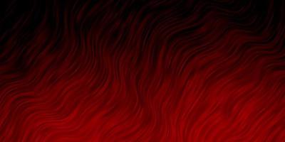 Dark Red vector pattern with curves.