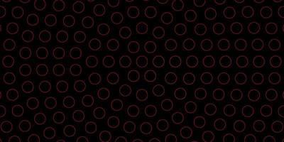 Dark Red, Yellow vector template with circles.