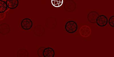 Light Brown vector pattern with magic elements.