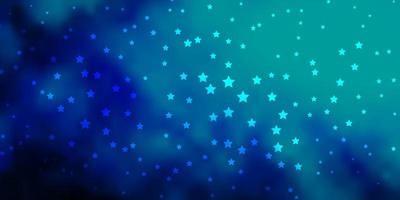 Dark BLUE vector pattern with abstract stars.